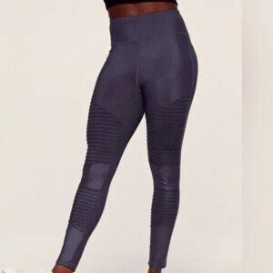 Adore Me Women's Walkpop Mia Moto Leggings  Size 2X  Black  New !!!